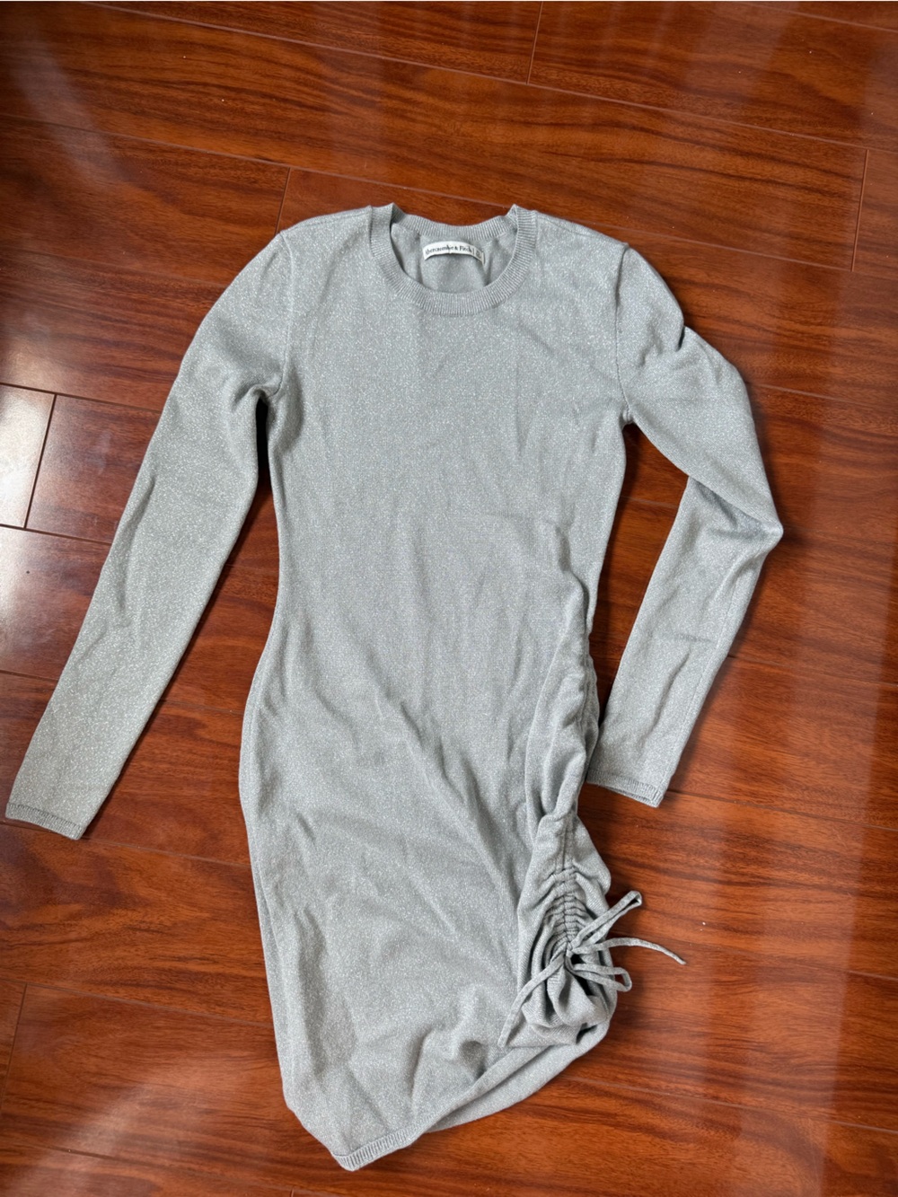 Abercrombie & fitch glitter silver dress